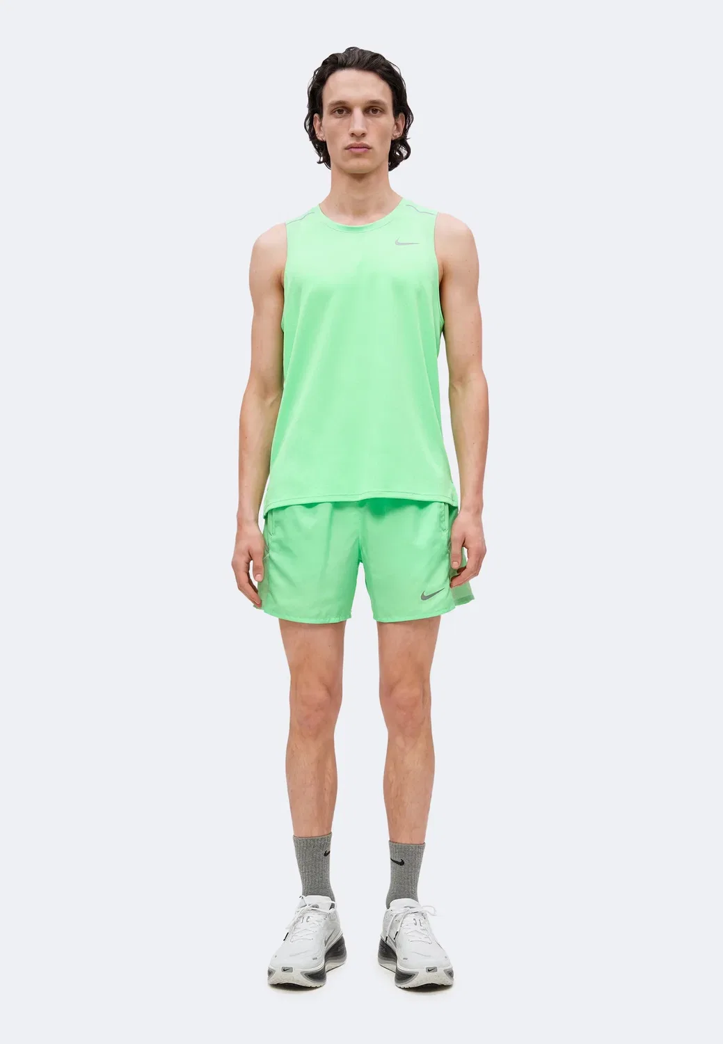 M nk df miler 5bf short - спортивные шорты Nike Performance, Illusion Green/Cucumber Calm — фото 2