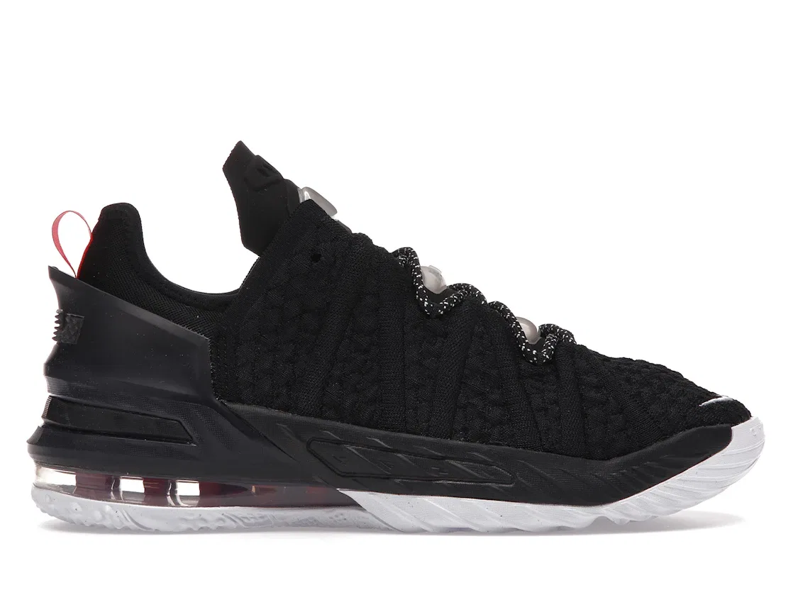 Детские кроссовки для мальчиков с высокой посадкой Nike LeBron 18 Nike, Black/White-University Red