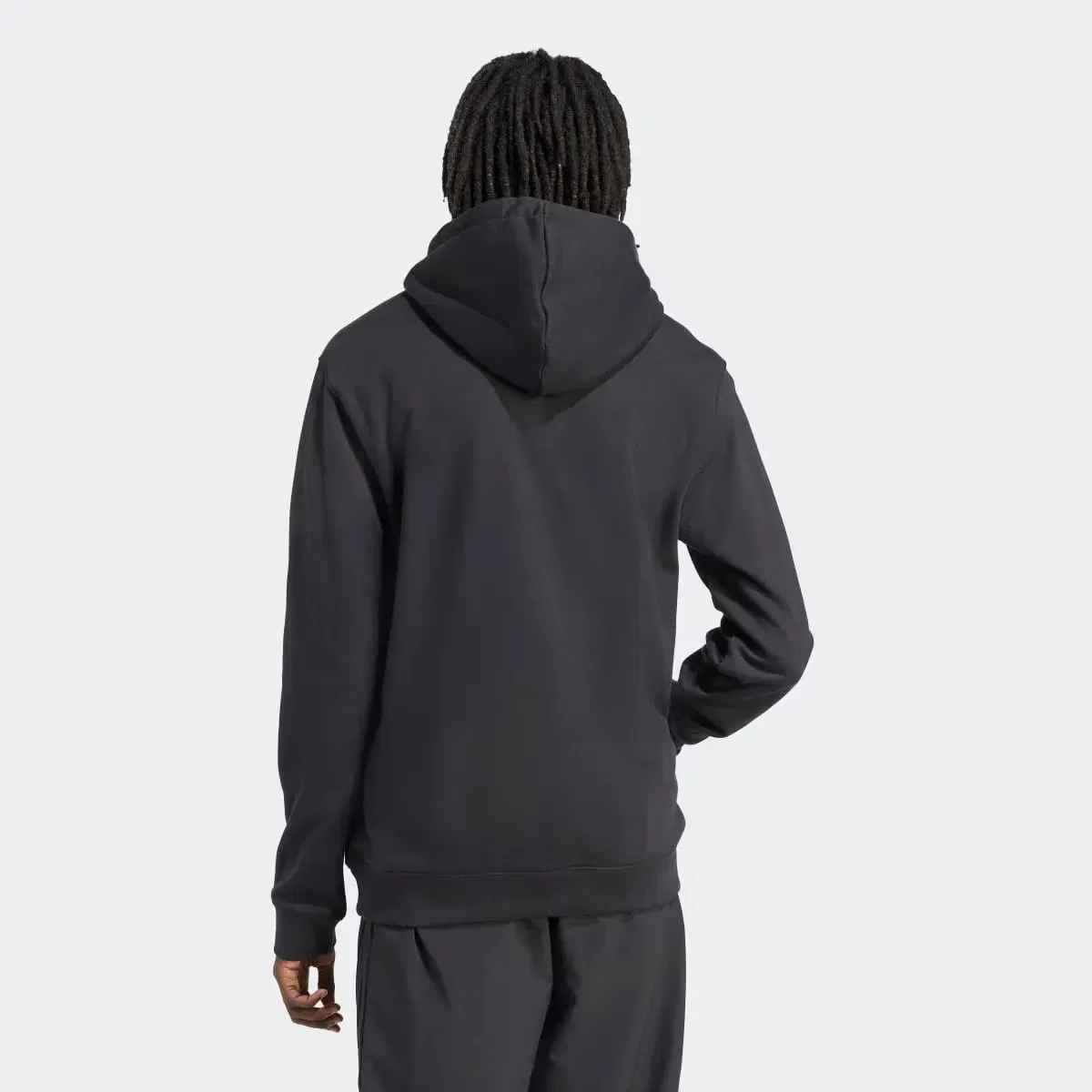 Мужская худи с принтом adidas Originals Trefoil, Negro — фото 2