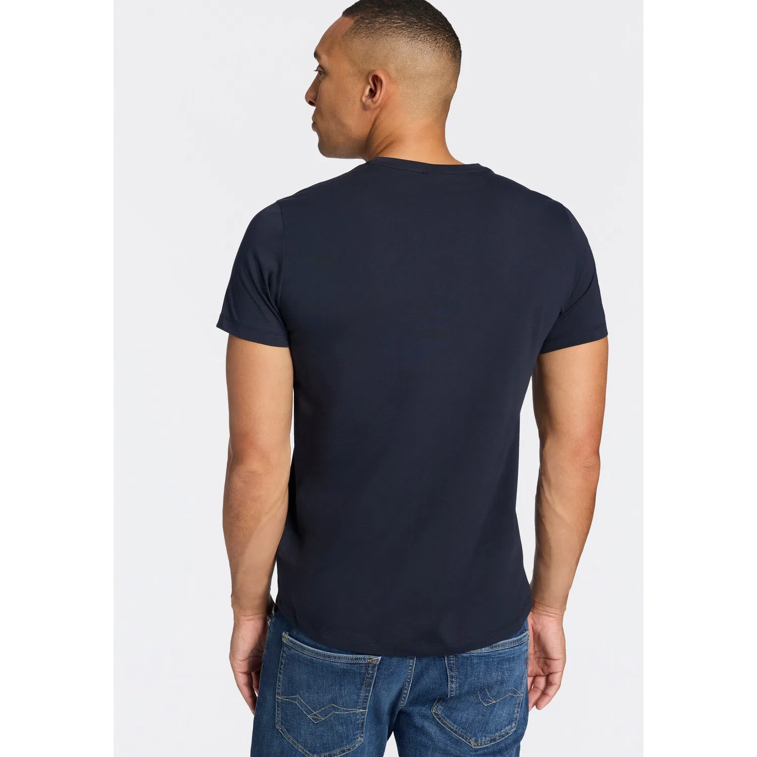 Мужская футболка с круглым вырезом BOSS, Dark Blue — фото 3