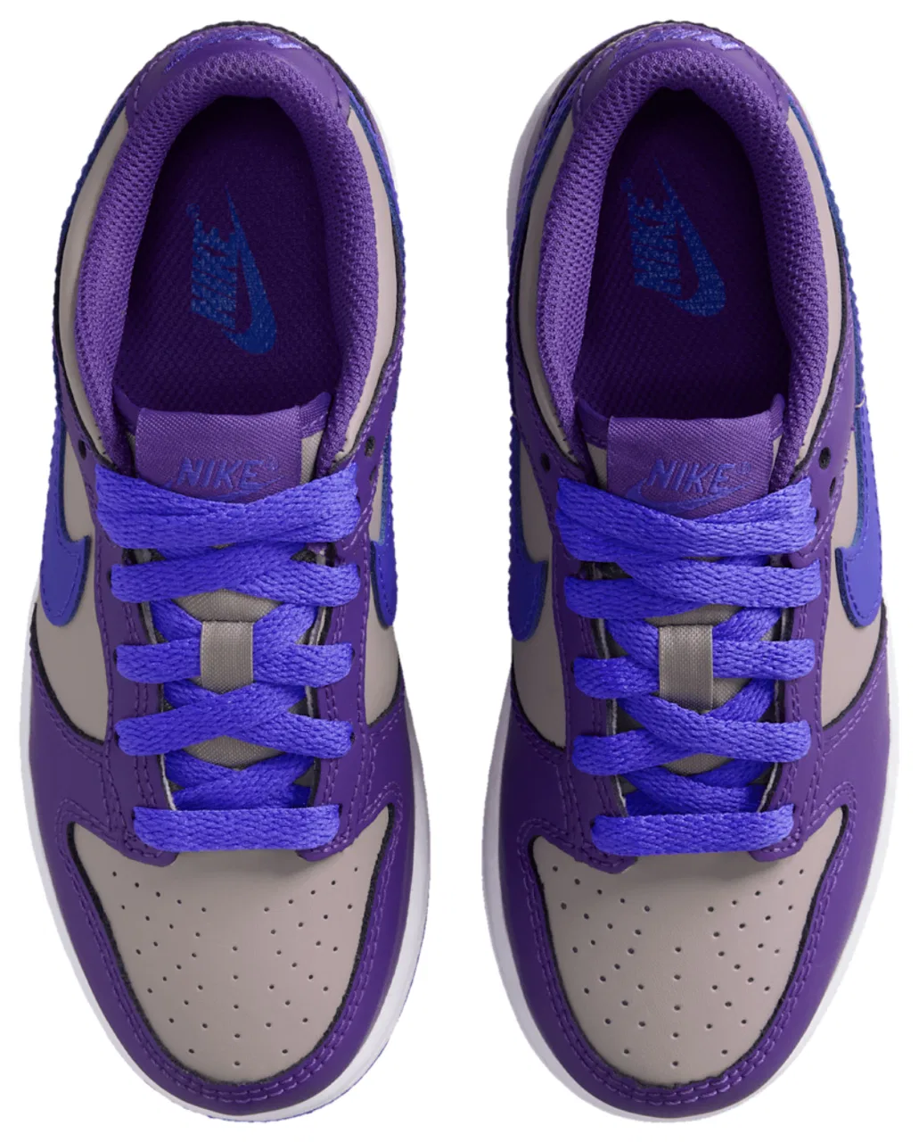 Детские кроссовки Nike Dunk Low, цвет College Grey/Persian Violet/Wild Grape — фото 4