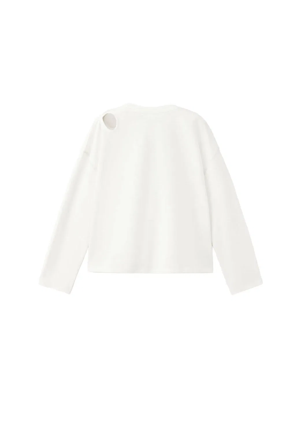 Детская футболка с длинными рукавами Mango Kids, Off White — фото 2