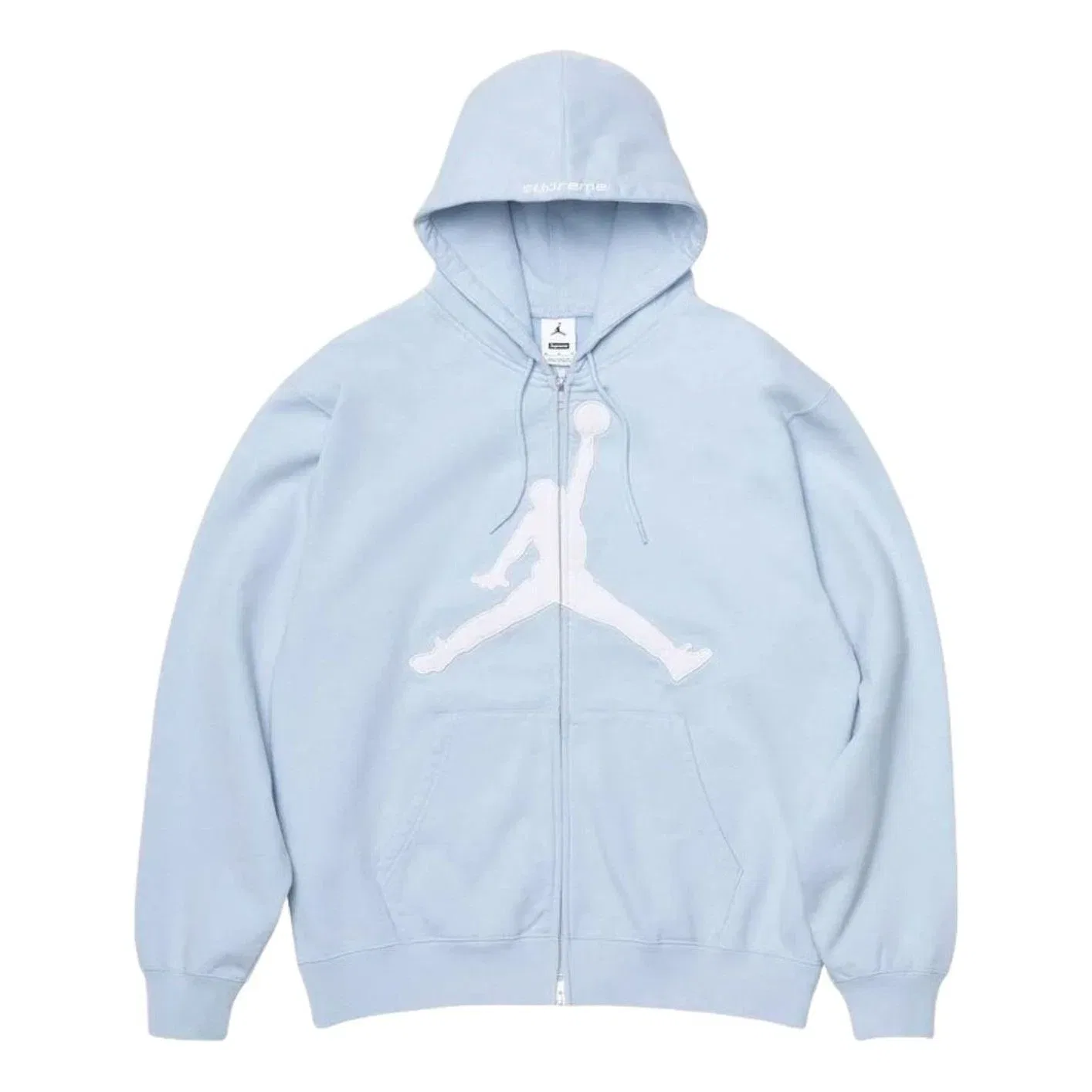 Мужское худи с капюшоном Supreme x Jordan SS26 'Light Blue', синий