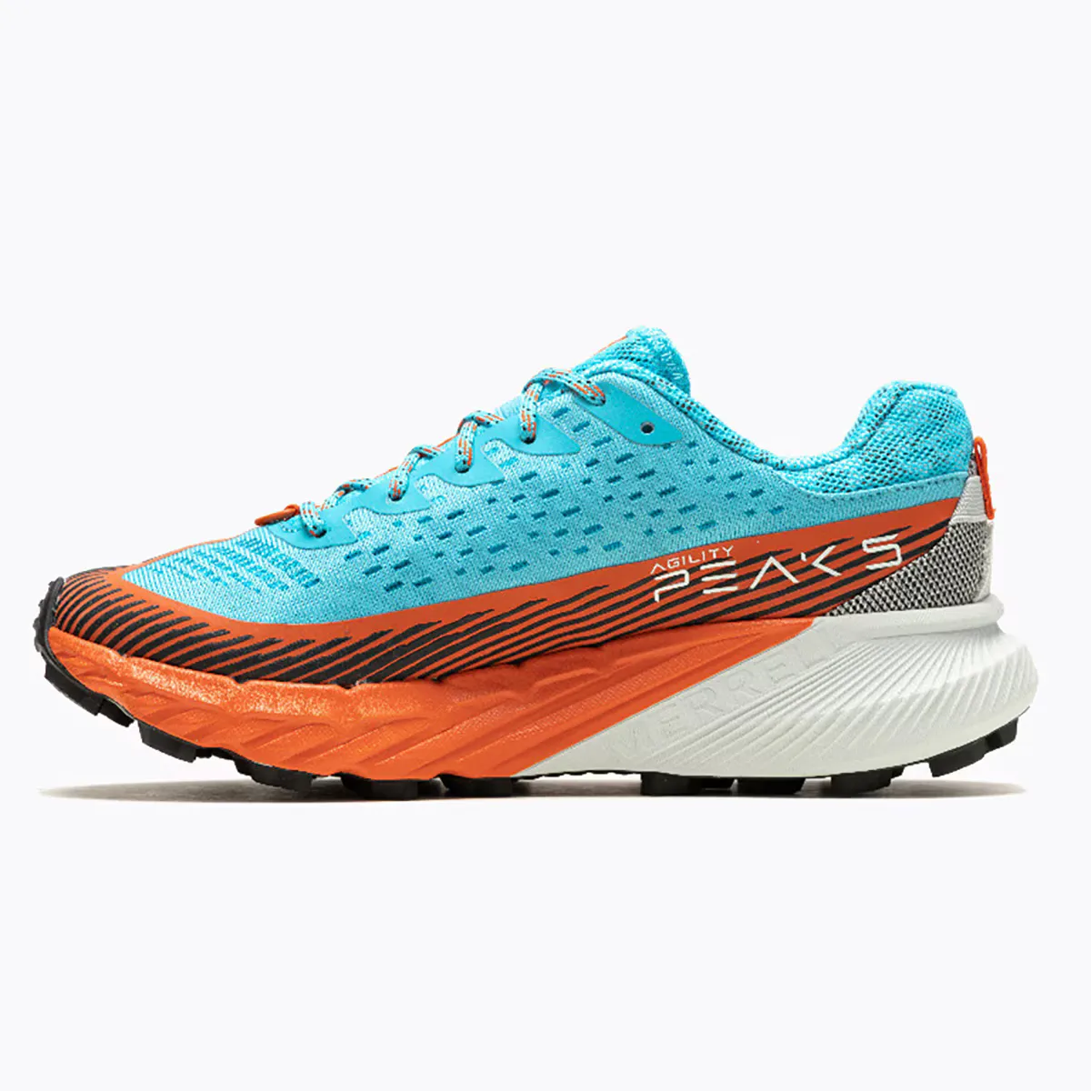 Кроссовки Merrell Agility Peak 5 женские для бега по пересеченной местности, синий/оранжевый — фото 2