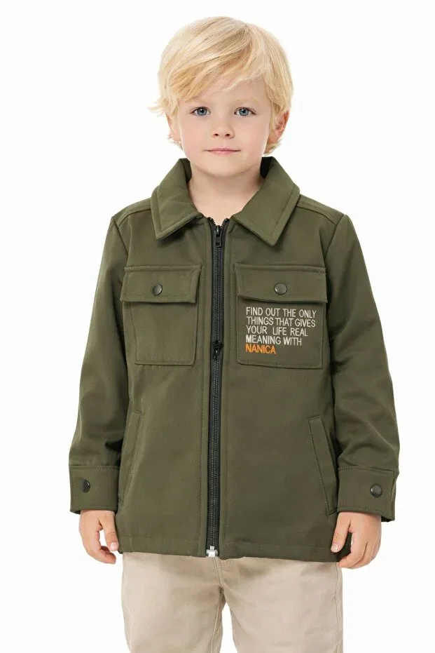 Детская куртка для мальчиков с длинным рукавом Nanica Kids, Khaki