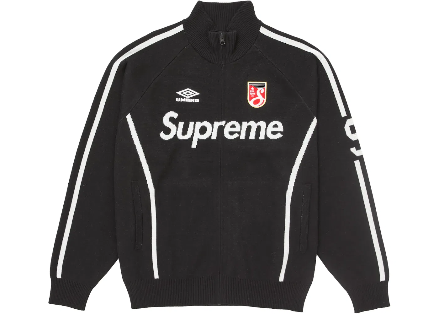 Мужской свитер на молнии с принтом Sweater Supreme, Black