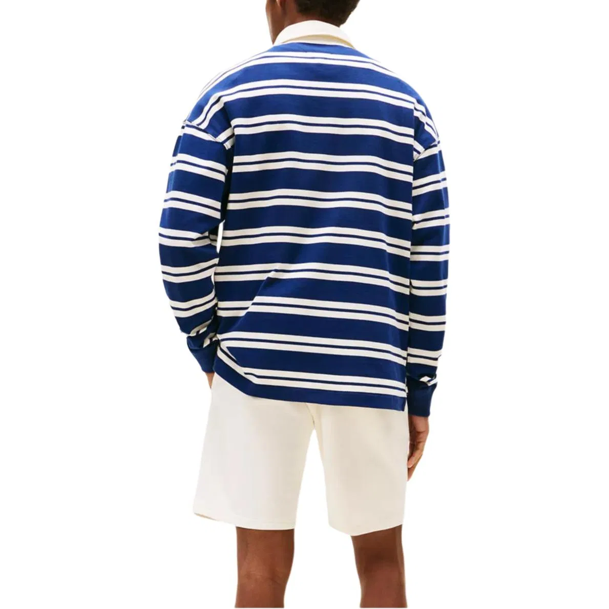 Мужской свитшот с длинным рукавом Tommy Hilfiger, Dark Blue White Stripes — фото 4