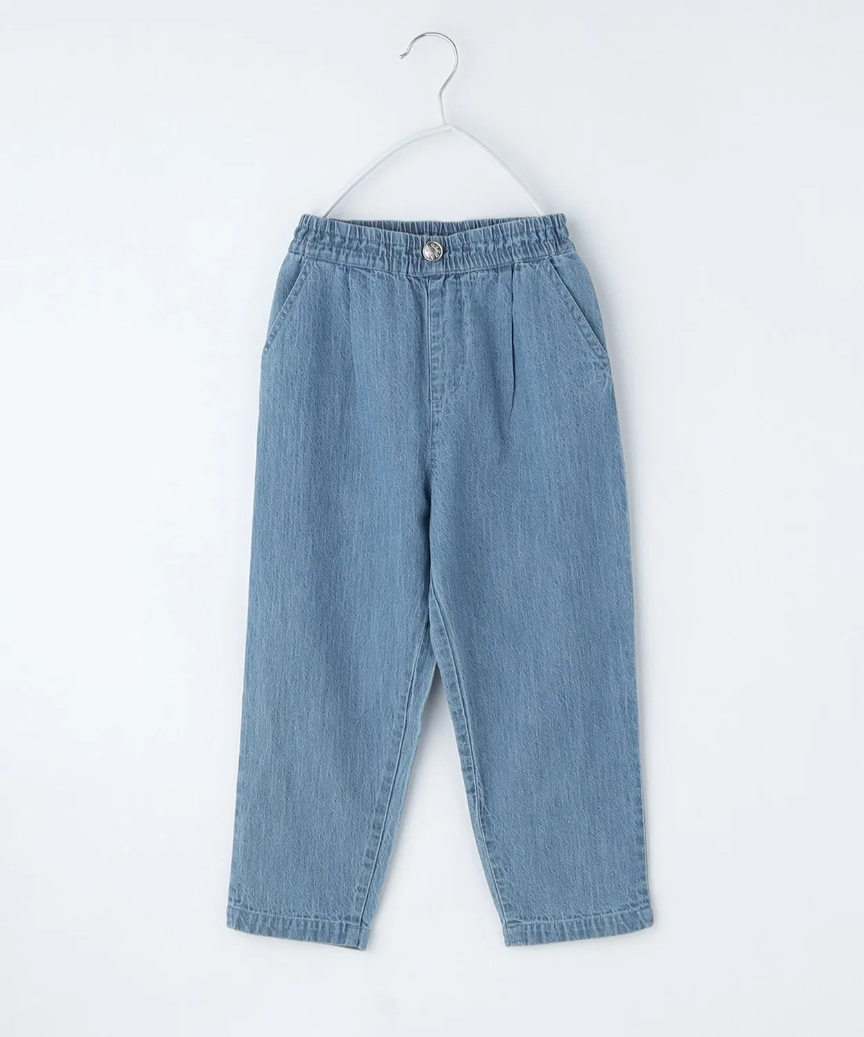 Детские джинсовые брюки на резинке с завязками, модель Easy Pants THE SHOP TK, Light Blue