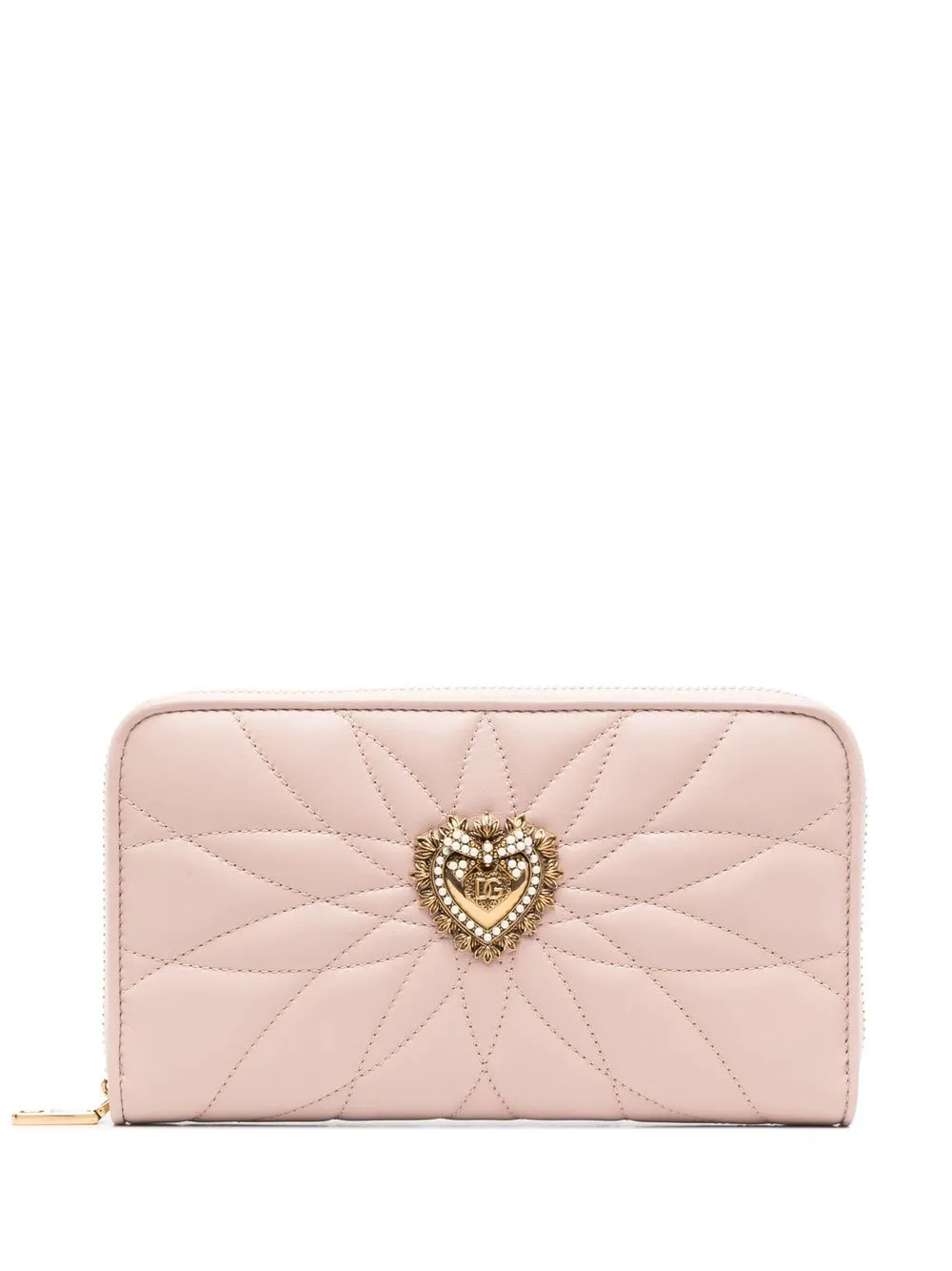 

Кошелек Devotion на молнии DOLCE & GABBANA, розовый