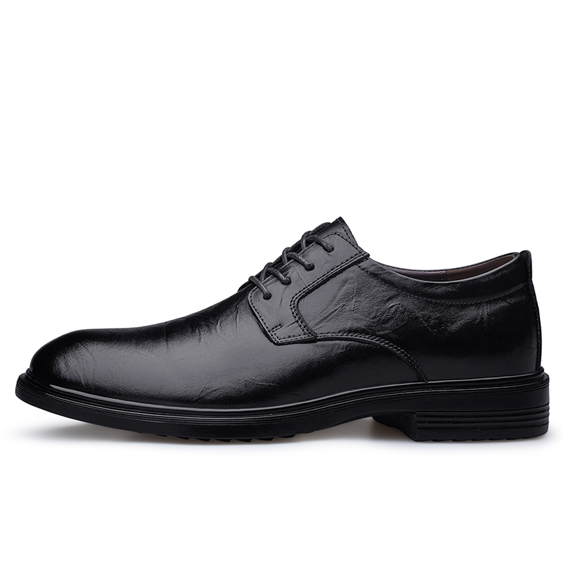 PAIBLOKS Мужские повседневные туфли черные перфорированные, цвет Black-Perforated — фото 2