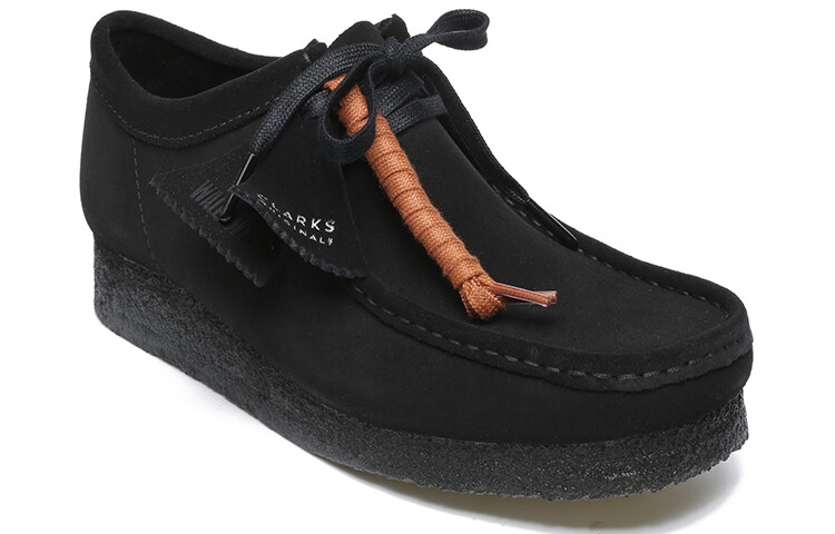 Женские ботинки Clarks низкие замшевые, черный — фото 3