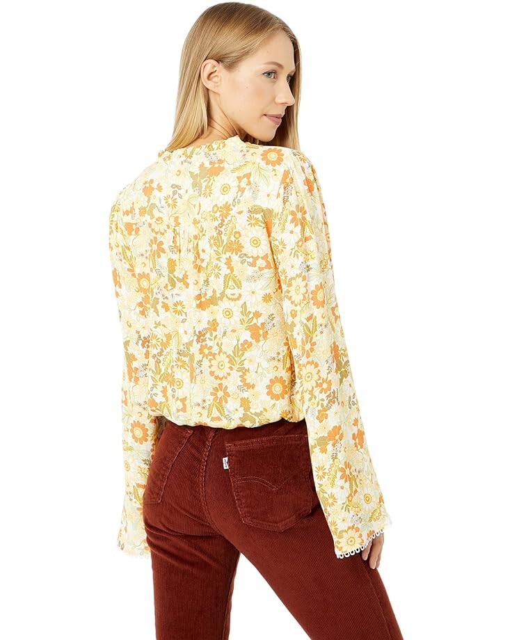 

Топ Lost + Wander Prairie Rose Top, цвет Orange/Yellow Floral