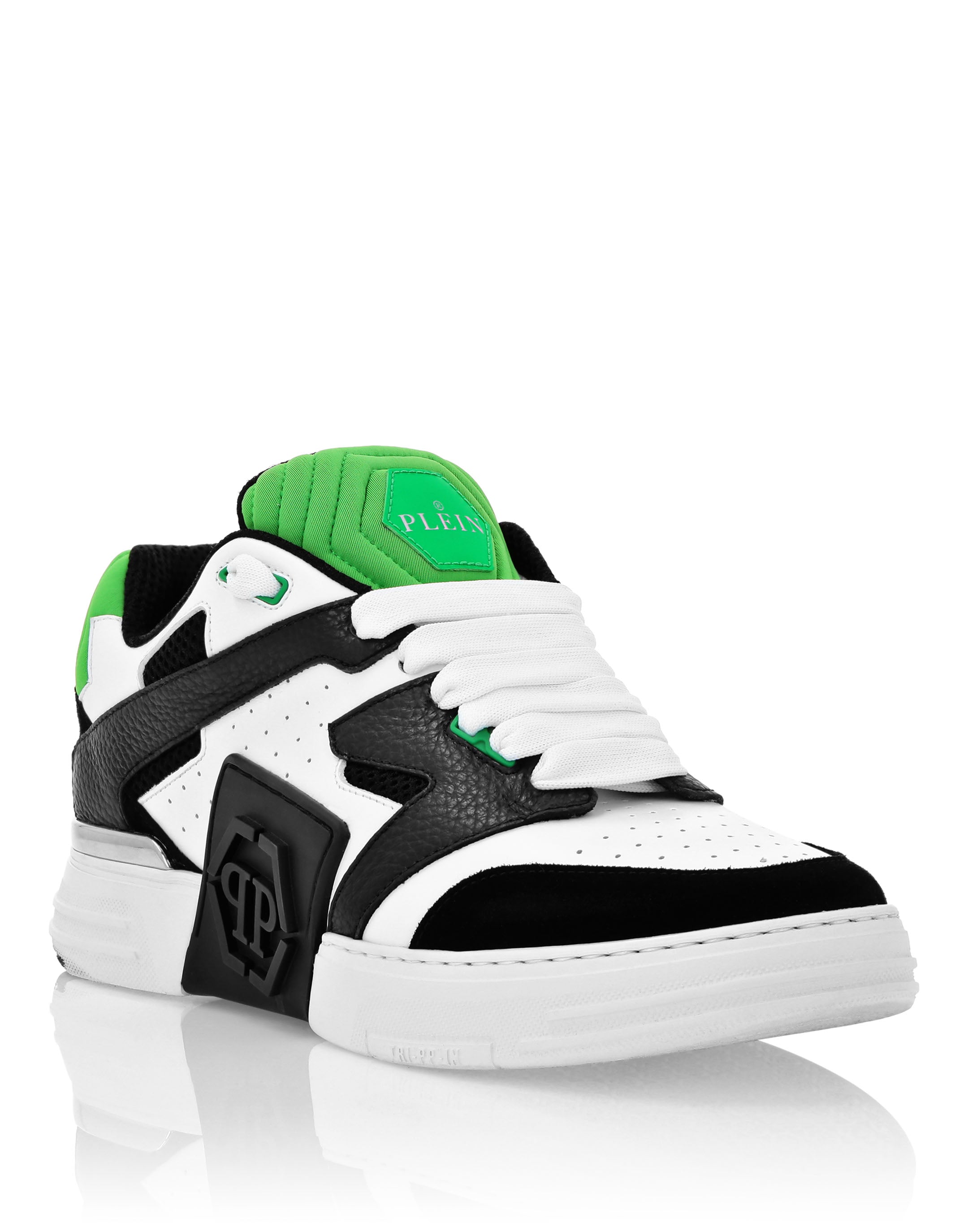 

КРОССОВКИ PHANTOM $TREET PHILIPP PLEIN, зеленый/черный