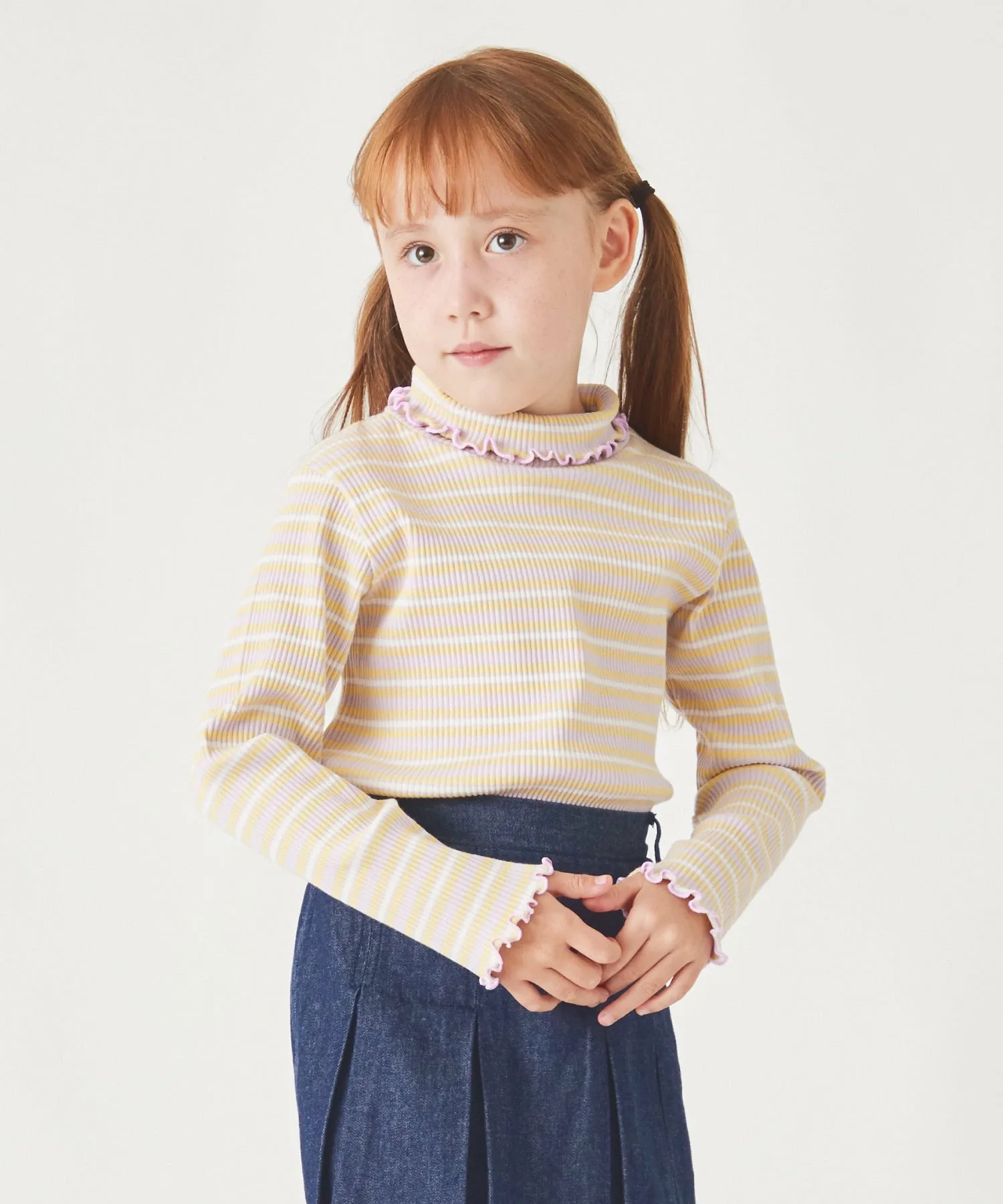 Водолазка в рубчик Ever Closet, Lavender border