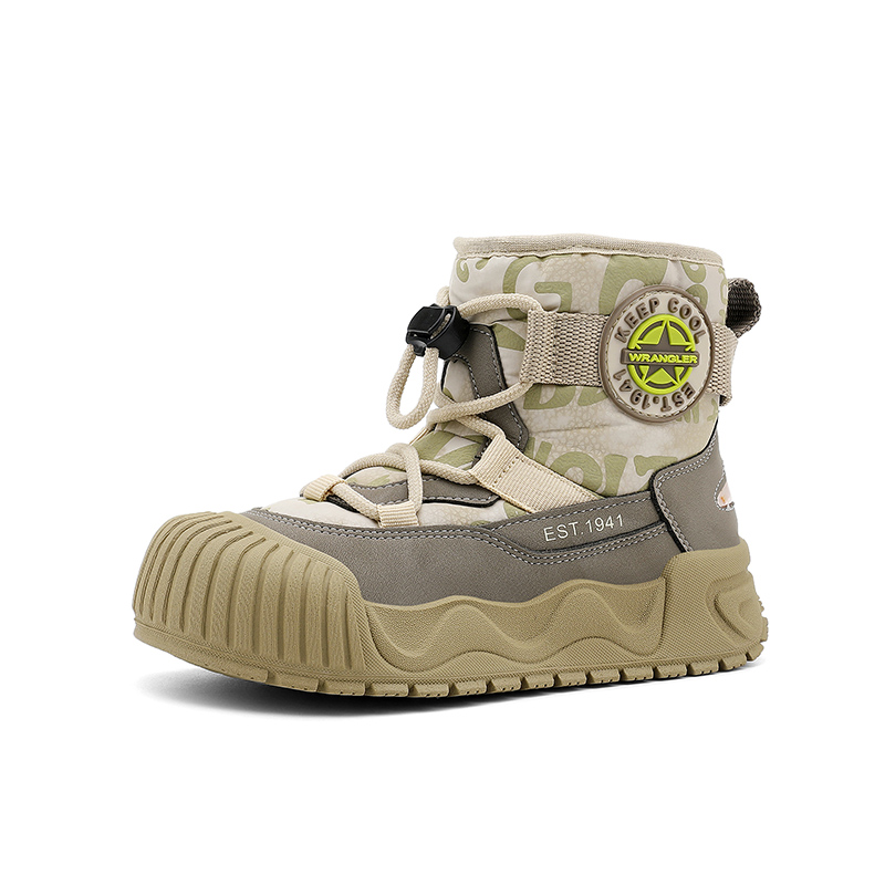 Детские ботинки Khaki Light Pea Green Kids' Jeep, хаки/светло-зелёный — фото 2