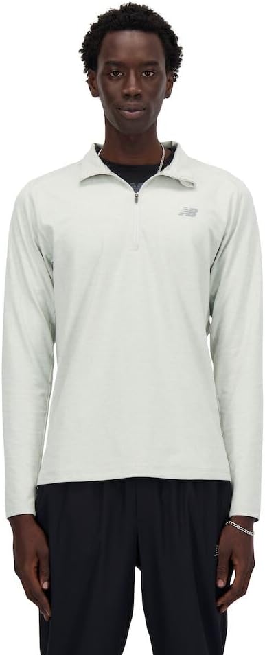 

Мужская куртка New Balance Space Dye с застежкой-молнией 1/4, Athletic Grey