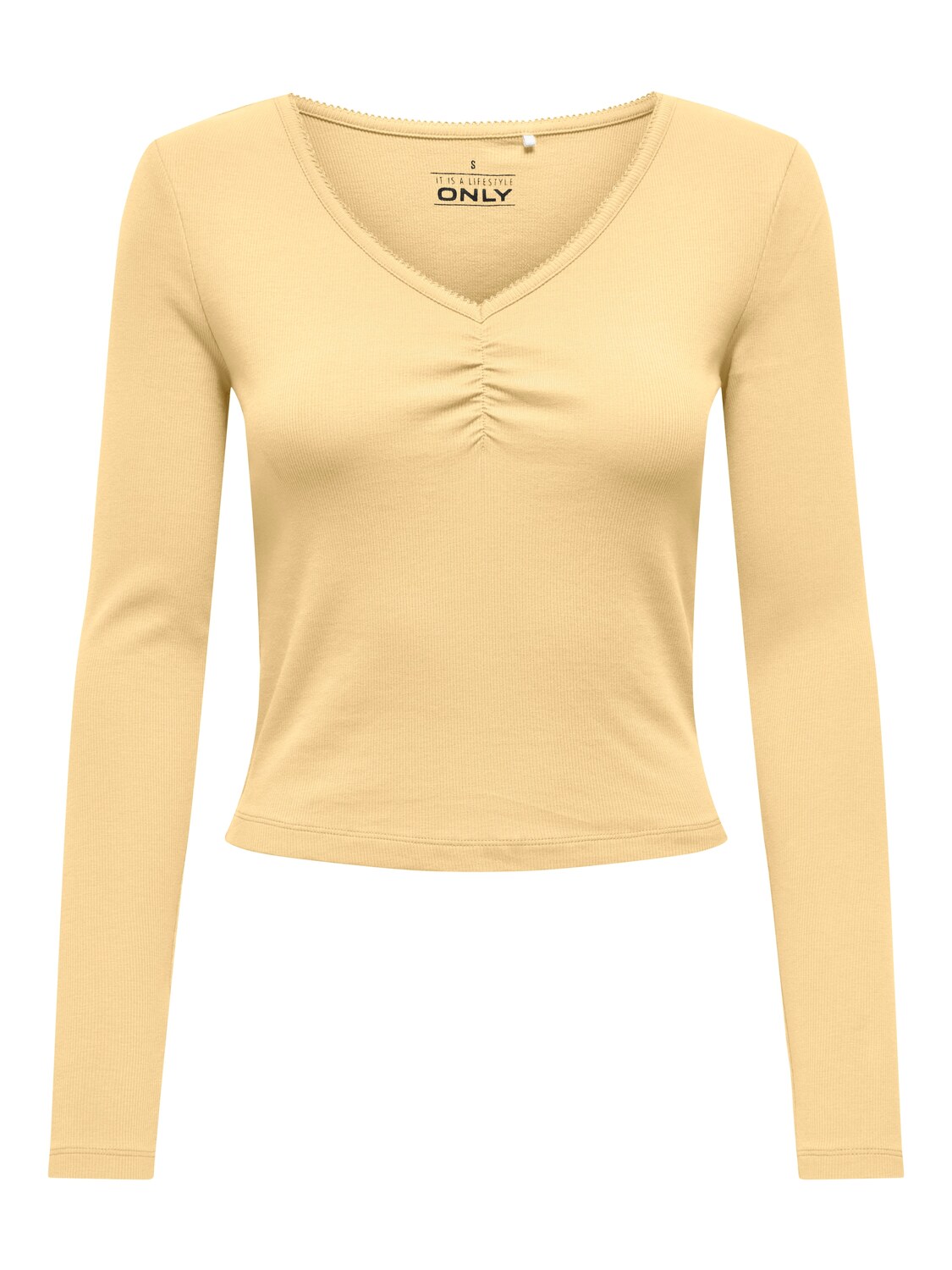 

ONLY Лонгслив в лимонном цвете