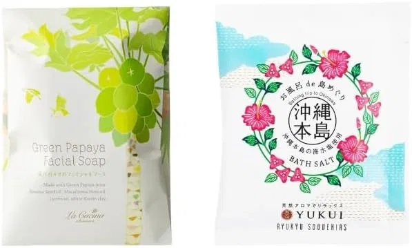 Набор для ванны: мыло и соль Sesame Oil Soap Bath Salt Set, La Cucina, 2 шт., 120 г