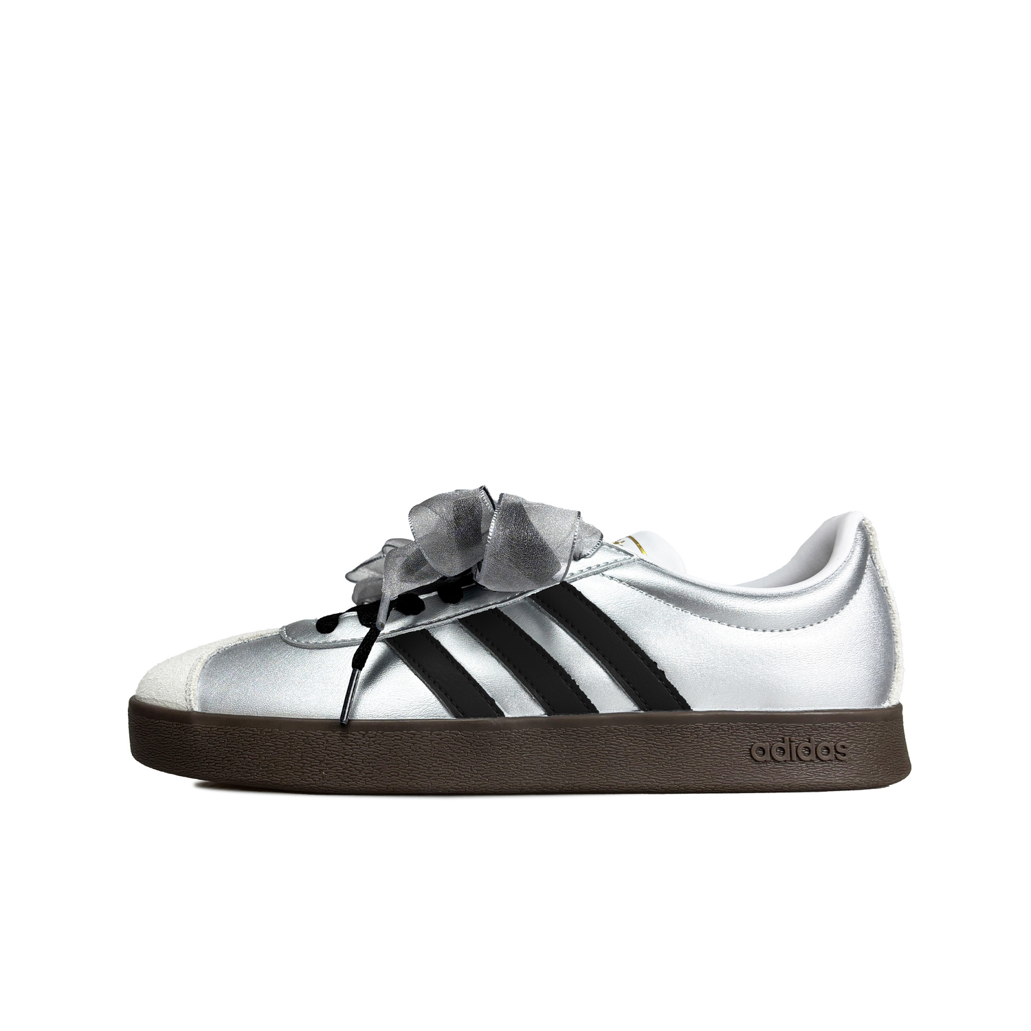 

Adidas Neo ВЛ Корт 2.0 Лоу Топ скейтборд обувь унисекс серебристо-черные, цвет Silver Black