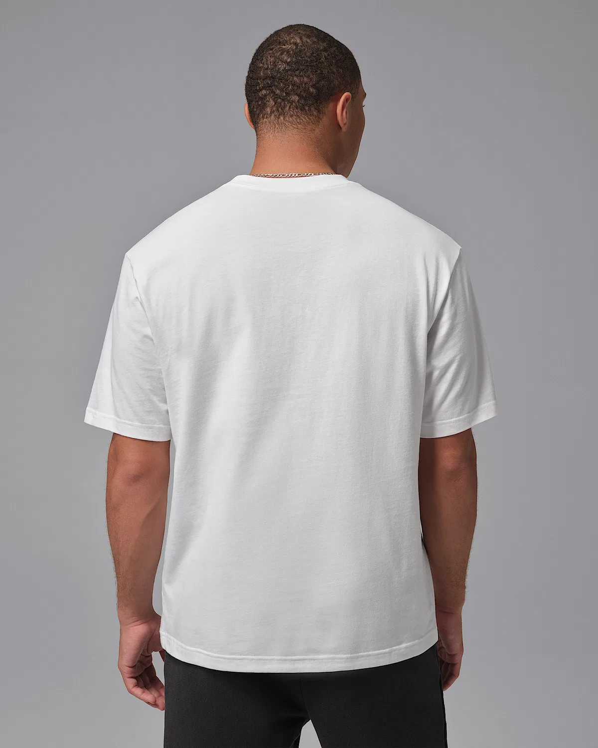 Мужская футболка Jordan, White/Black/Black — фото 2