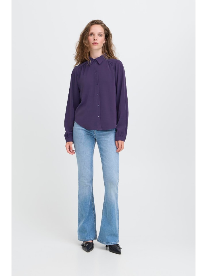 

Рубашка с длинными рукавами IHKIMMIE в цвете Patriot Blue ICHI