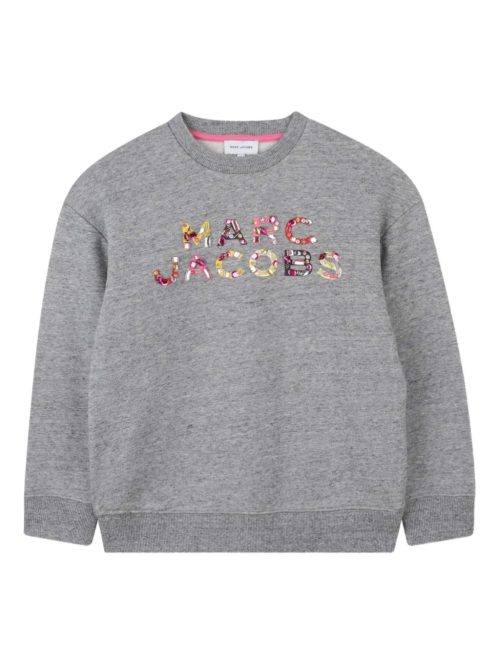 

Толстовка с логотипом и пайетками Marc Jacobs Kids, серый
