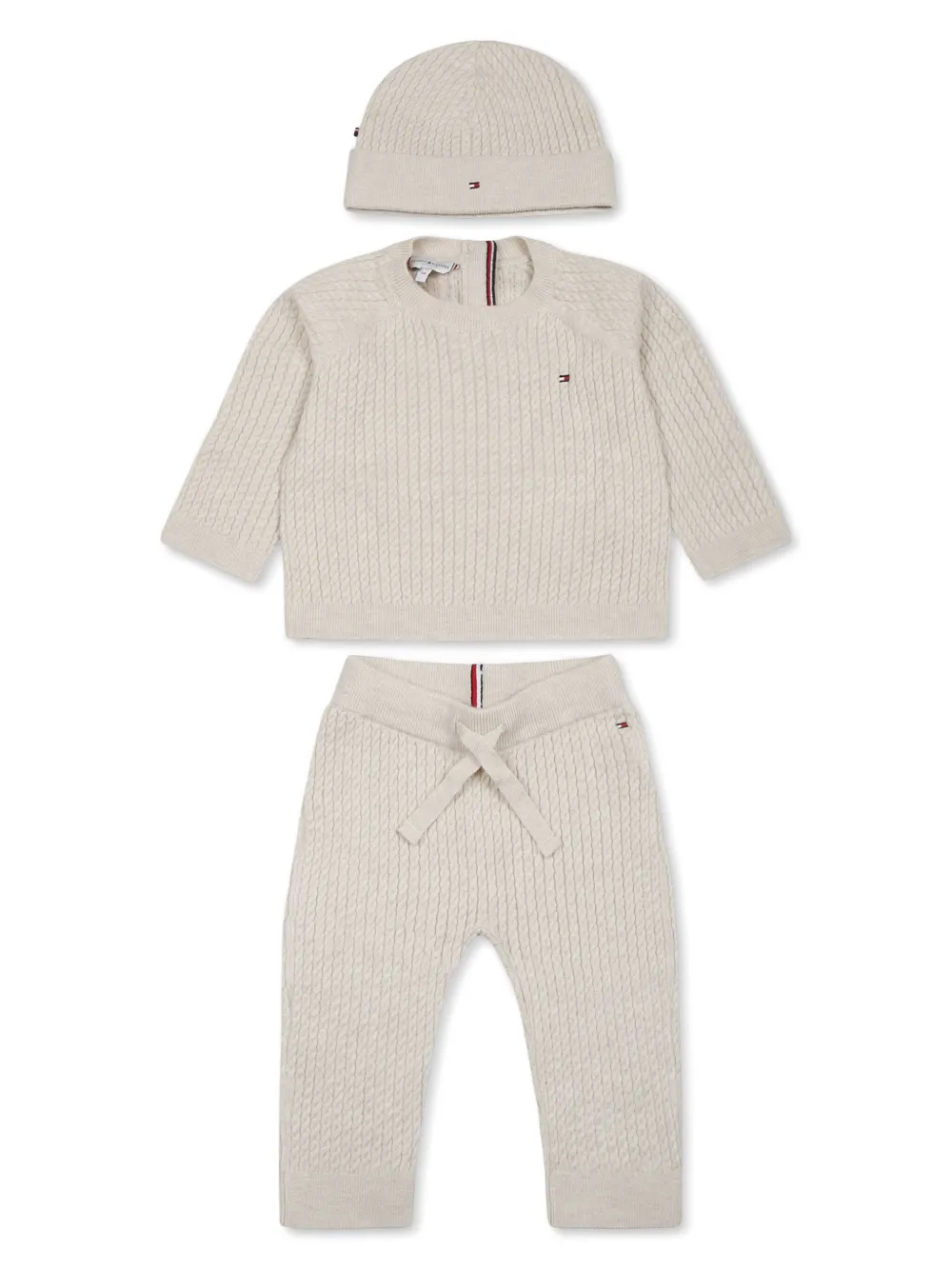 

Комплект из топа, брюк и шапки Tommy Hilfiger Junior, нейтральный