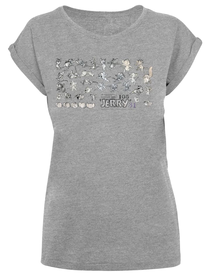 

Футболка F4NT4STIC T-Shirt Tom and Jerry TV Serie Cartoon Dept Jerry, пятнистый серый