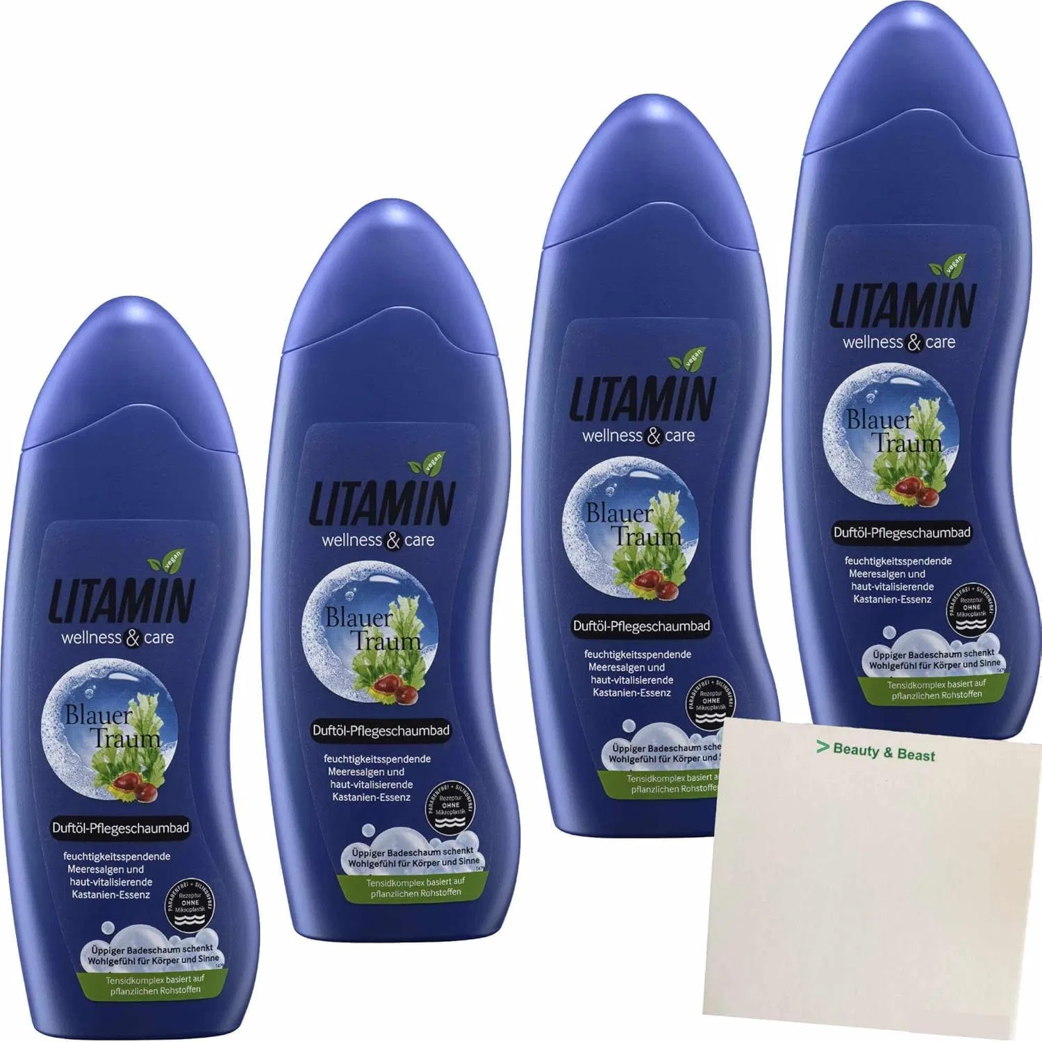 Набор Litamin Bath Blue Dream, пена для ванны с ароматическим маслом, 4 x 750 мл Usy