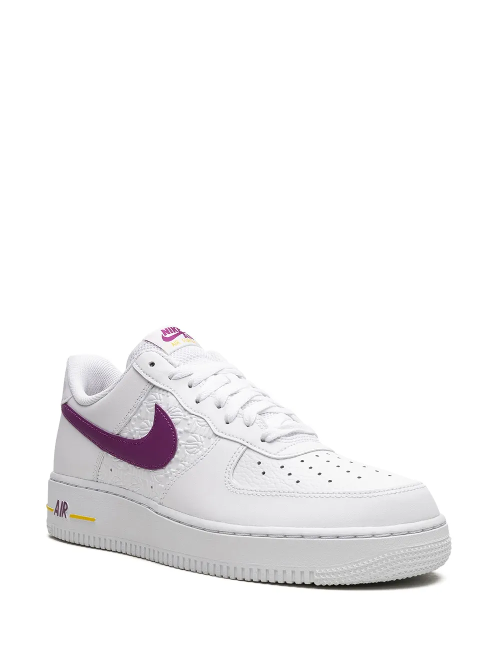 Кроссовки Air Force 1 Low EMB Bold Berry Lakers Nike, белый — фото 2