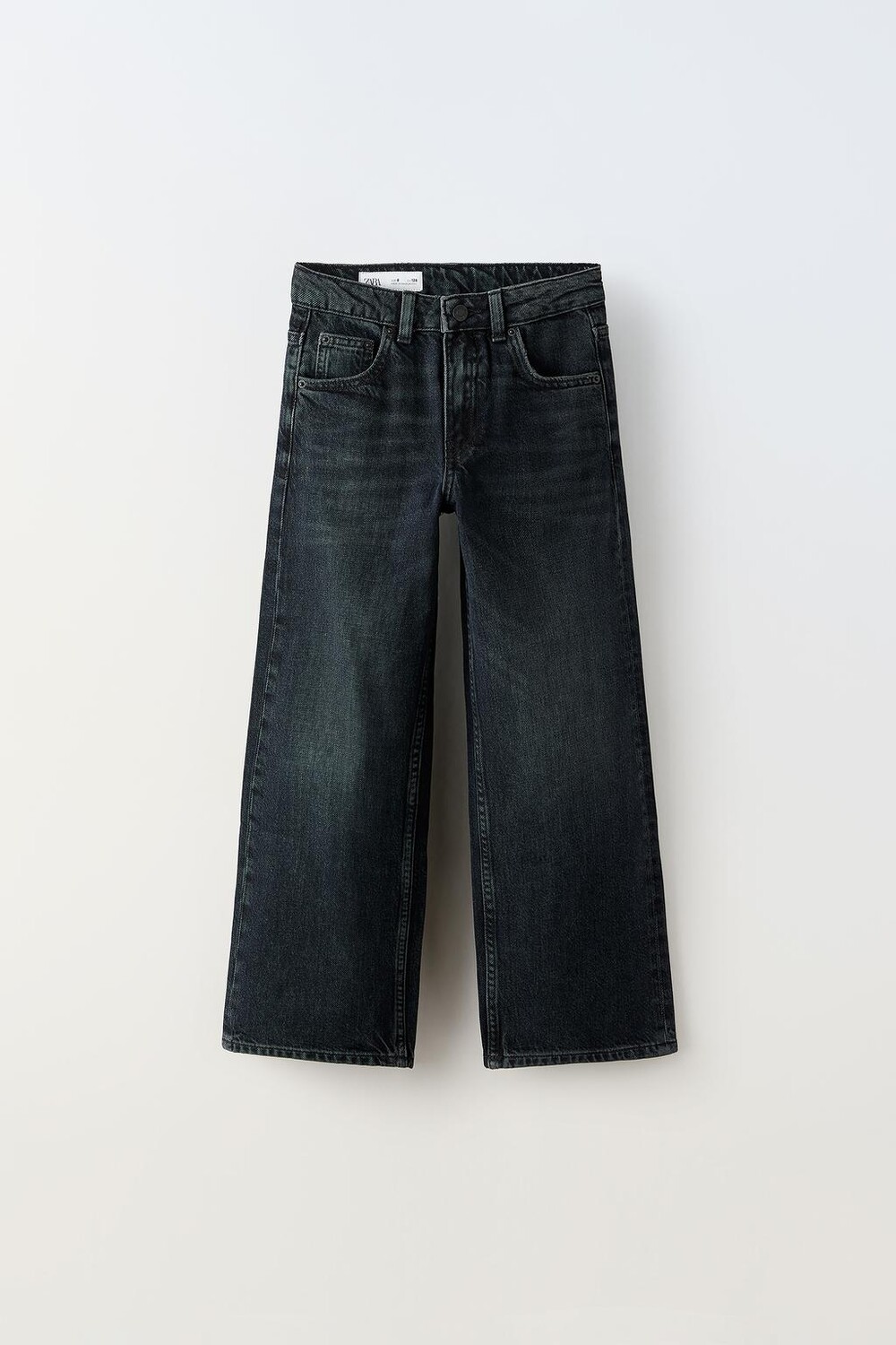 

Широкие джинсы ZARA, черный