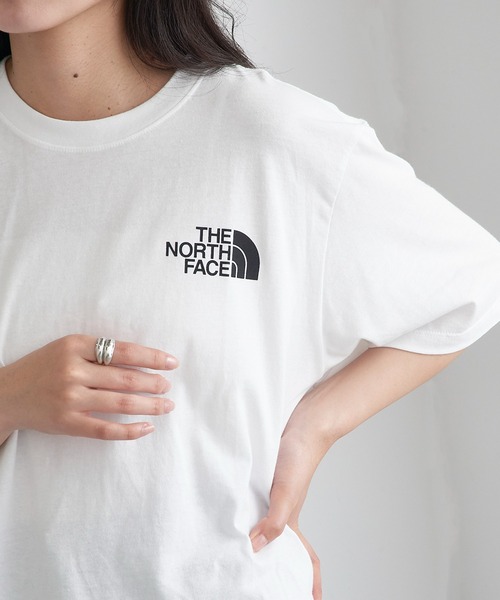 

Футболка с принтом на спине и логотипом THE NORTH FACE, белый