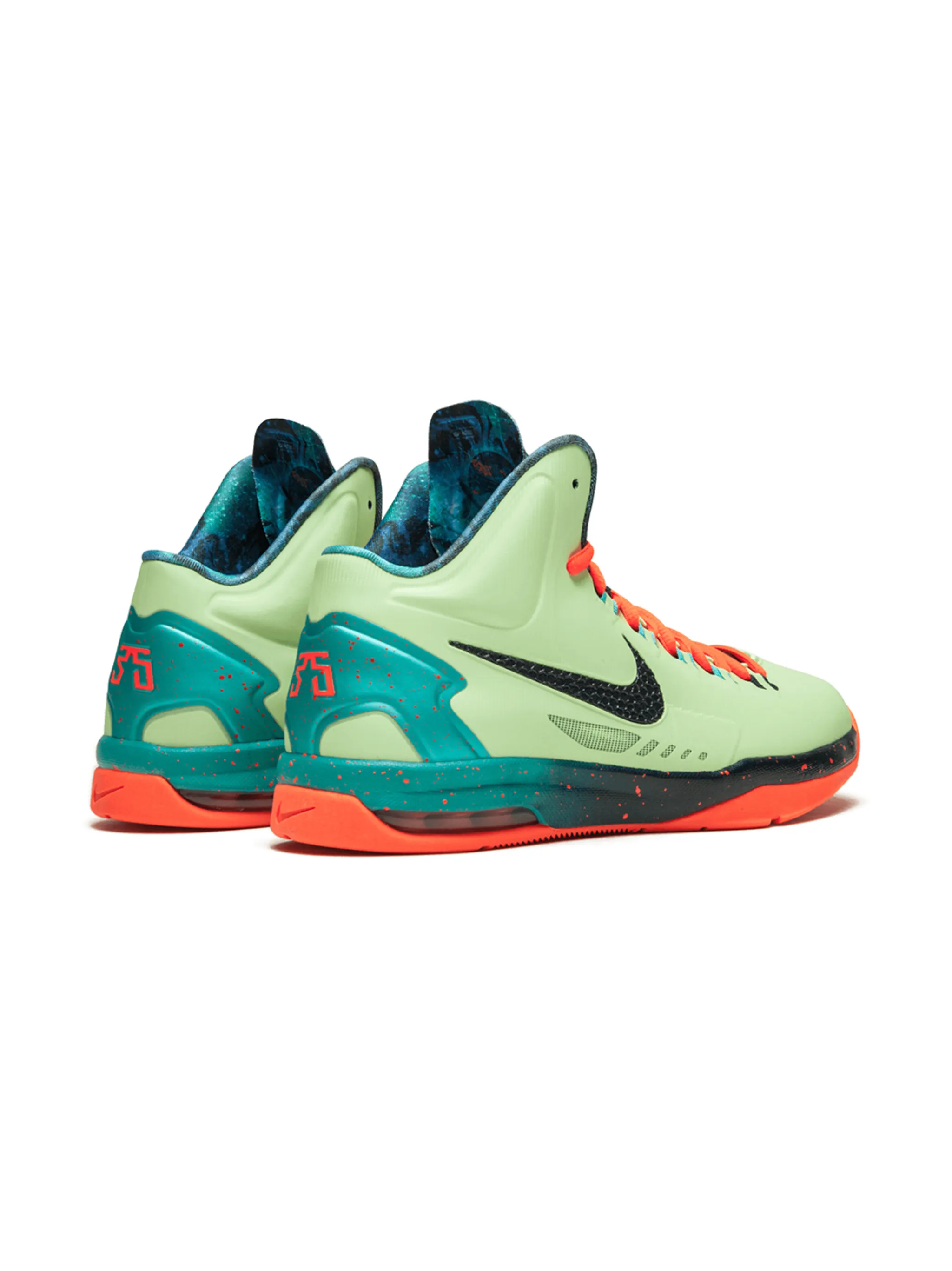 Высокие кроссовки KD 5 Extraterrestrial Nike Kids, зеленый — фото 3