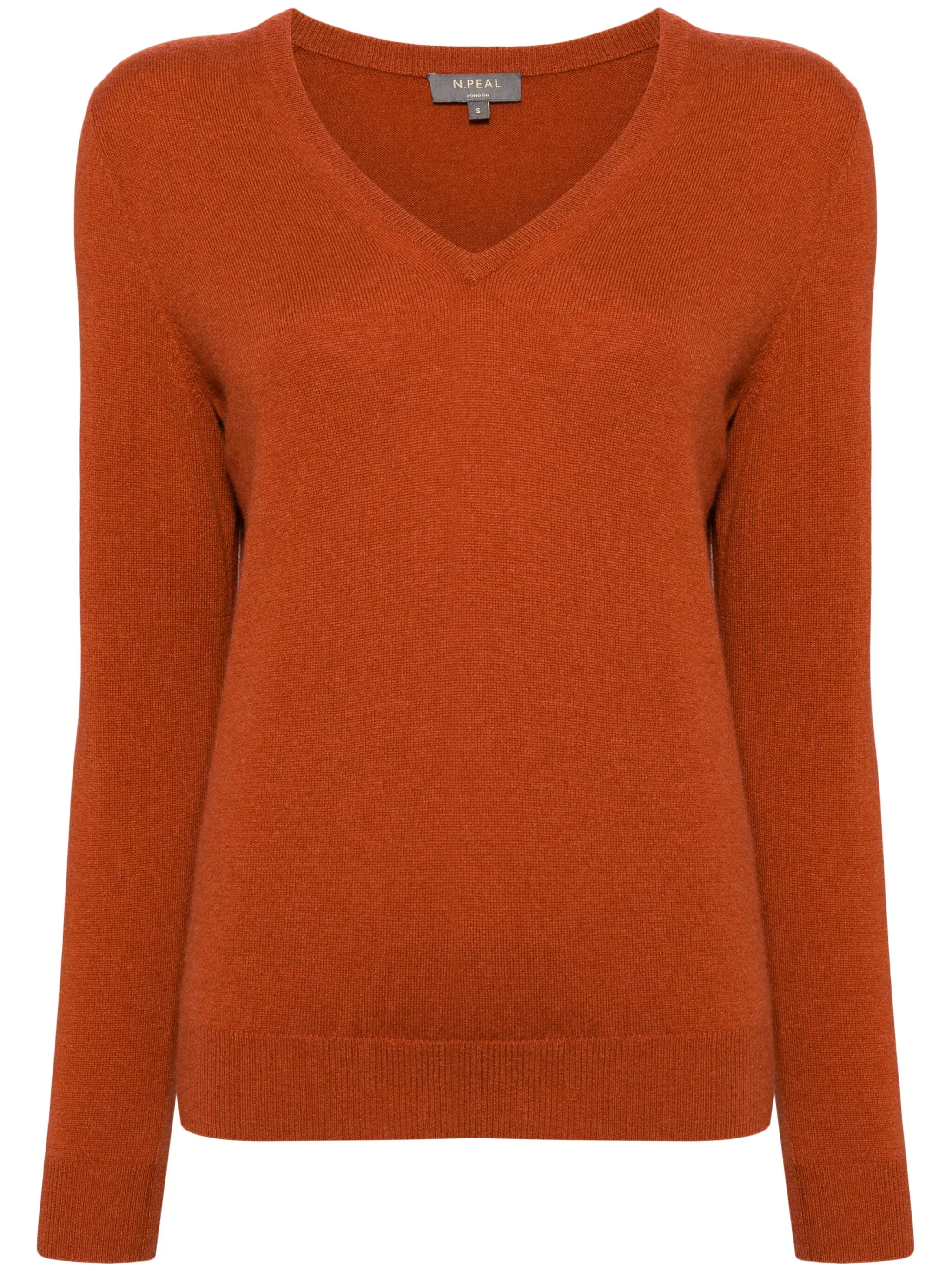 

Свитер из органического кашемира N.Peal, коричневый