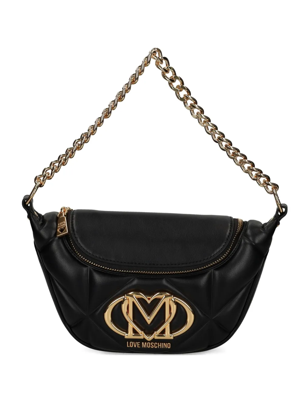 

Стеганая сумка на плечо Love Moschino, черный