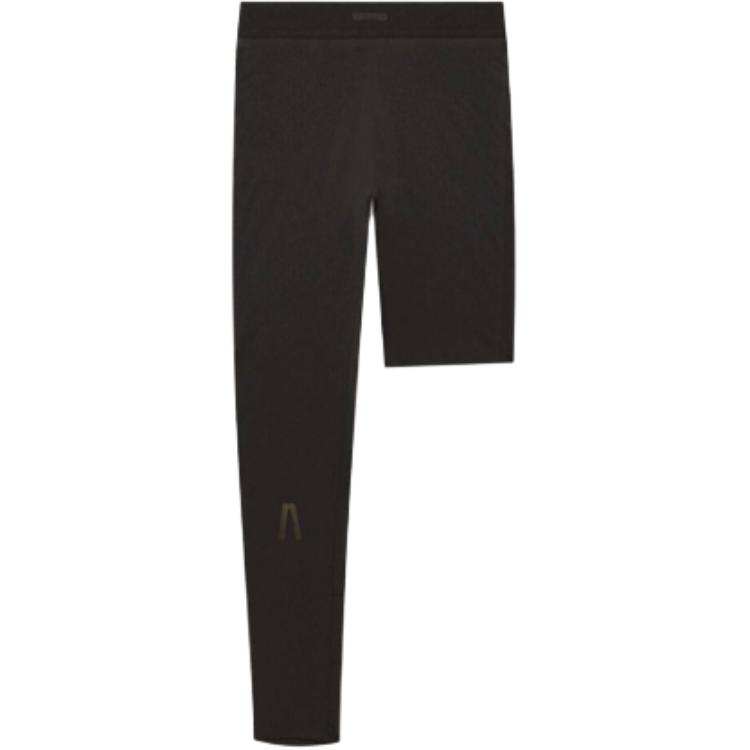 

X Fear Of God Athletics Performance FW25 INTERLOCK ONE LEG COMPRESSION 1TIGHT Sports Pants Unisex Adidas, черный