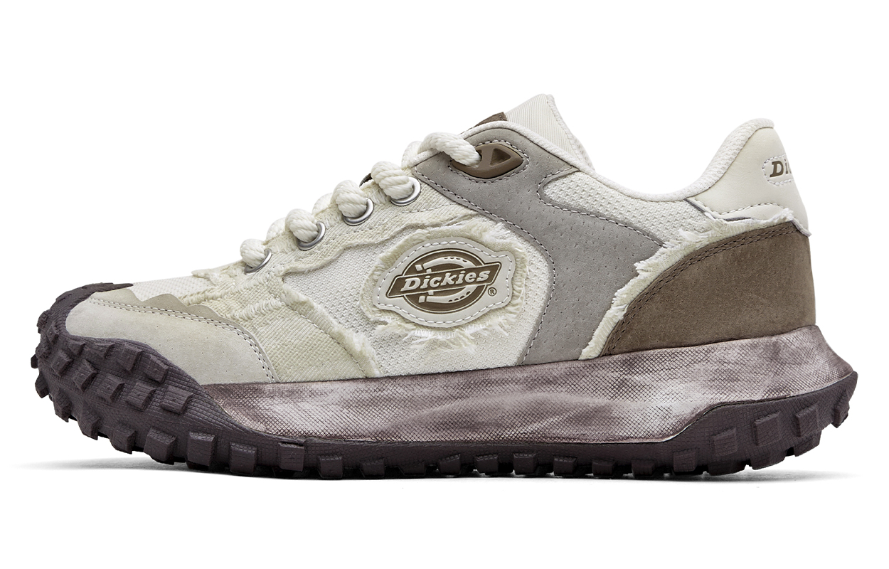 

Dickies Износостойкие низкие повседневные туфли мужские, цвет белый кофе