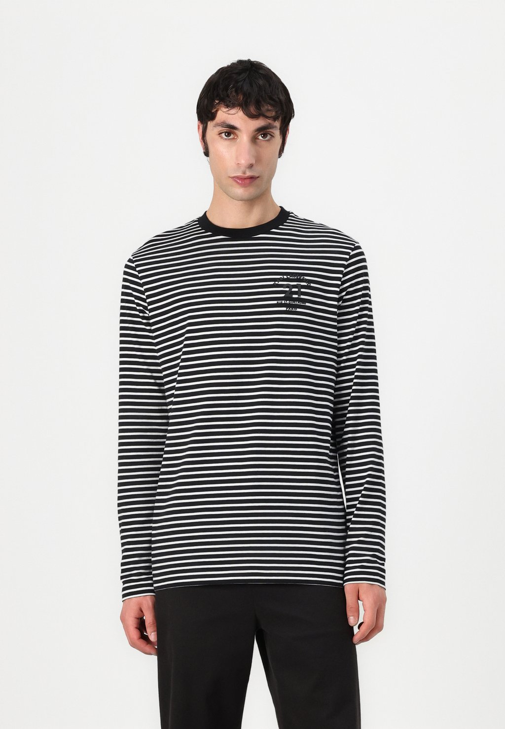 

Лонгслив CREWNECK KARL LAGERFELD, черный