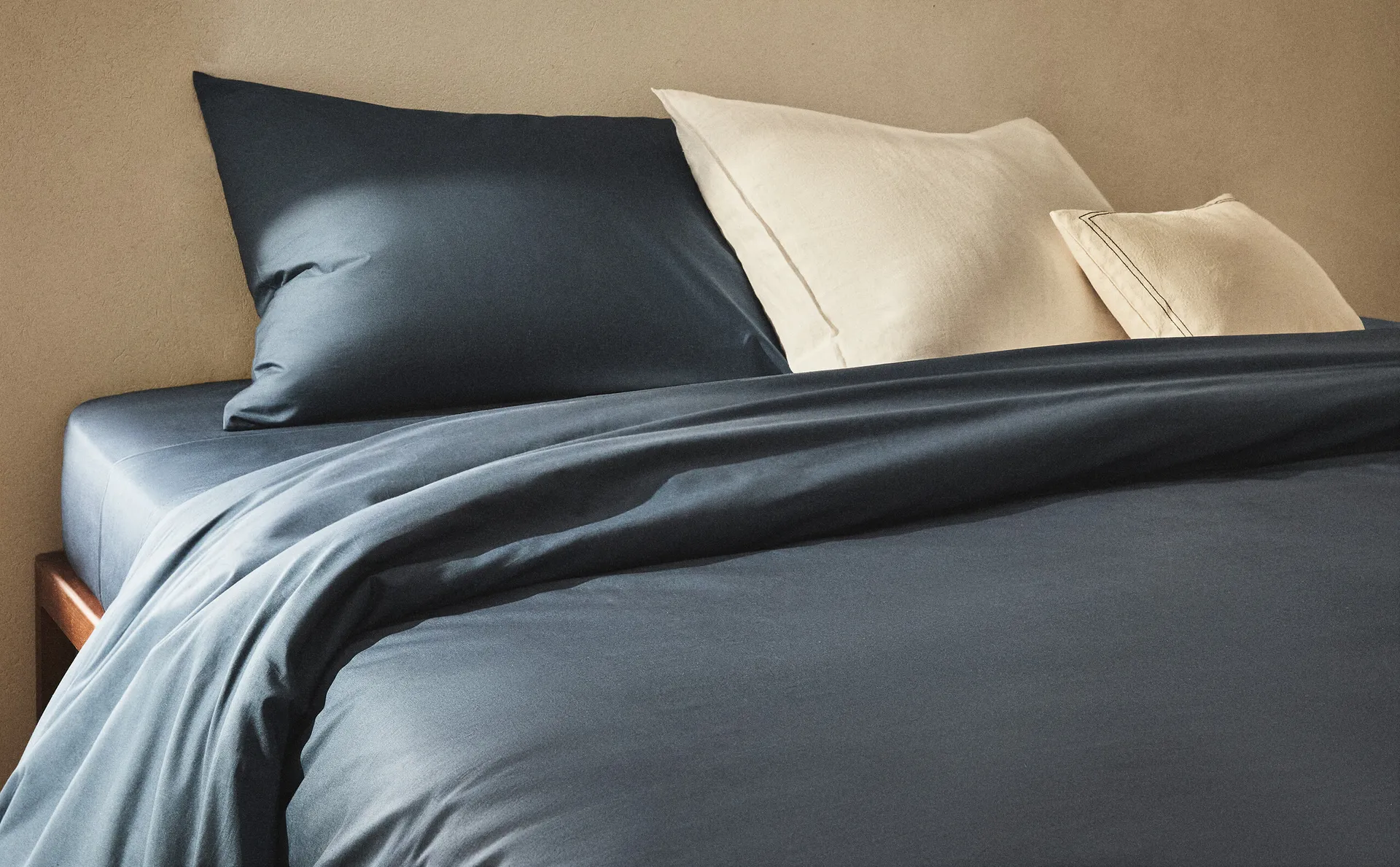 

(200 нитей) пододеяльник из хлопкового перкаля Zara Home, синий