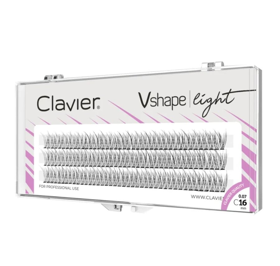 

Clavier Vshape light C 0.07, ресницы 16 мм