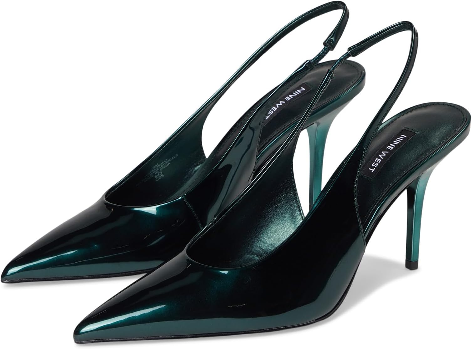 Туфли Nine West Women's Palomma, Teal Mirror Metallic