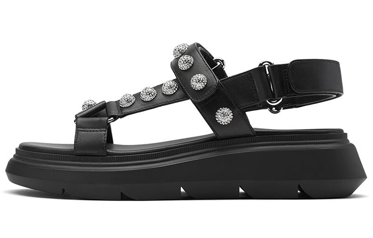 SW One Strap Sandals Women's Black Stuart Weitzman