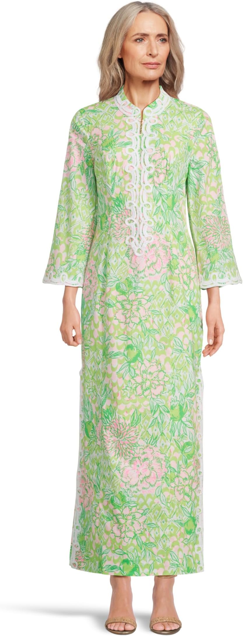

Платье Lilly Pulitzer Shealyn 3/4 Sleeve Stretch, цвет Fauna Green Lime Feeling Good
