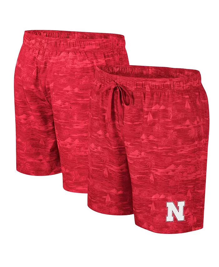

Мужские плавки Nebraska Huskers Ozark алого цвета Colosseum