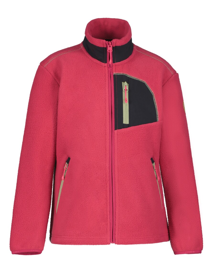 

Флисовая куртка ICEPEAK Fleece Jacket, цвет dark pink/black