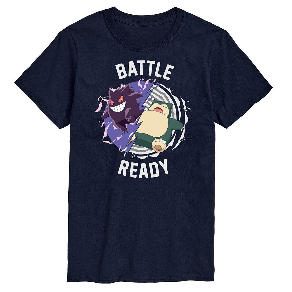 

Футболка с рисунком Big & Tall Pokemon Snorlax "Battle Ready" Licensed Character, темно-синий