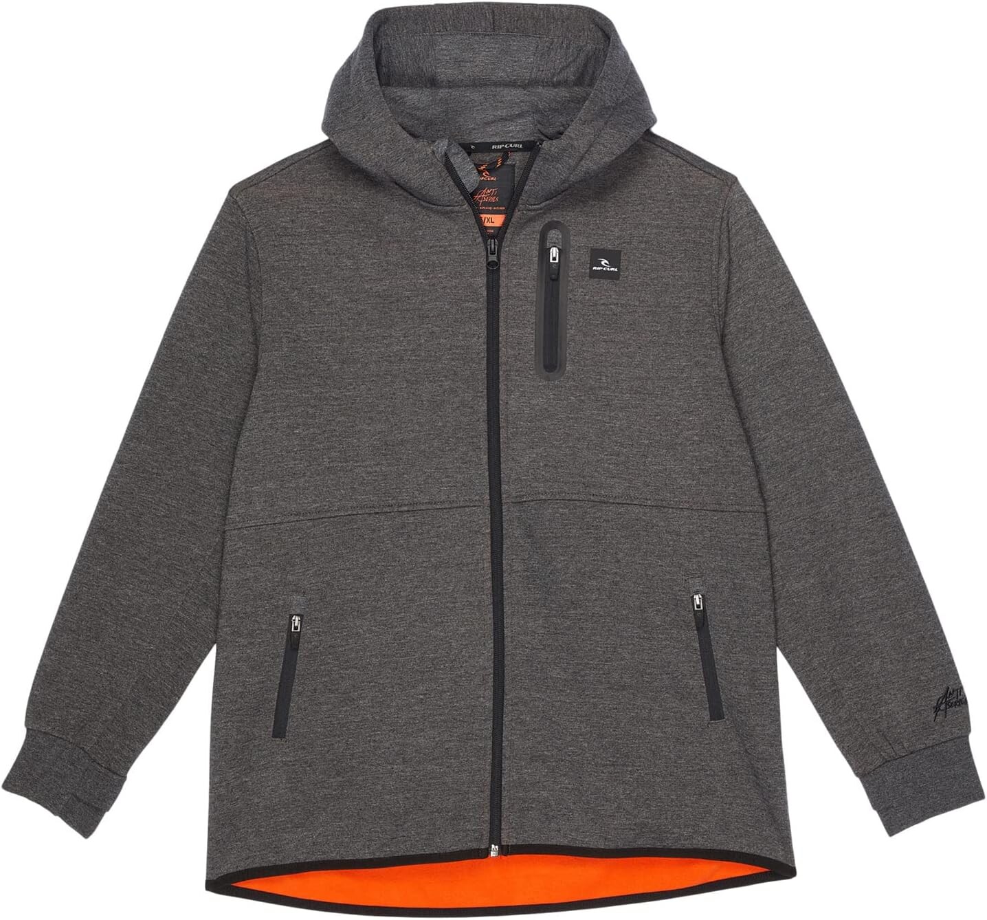 

Толстовка Rip Curl Departed Anti Series Zip Through, цвет Charcoal Marle