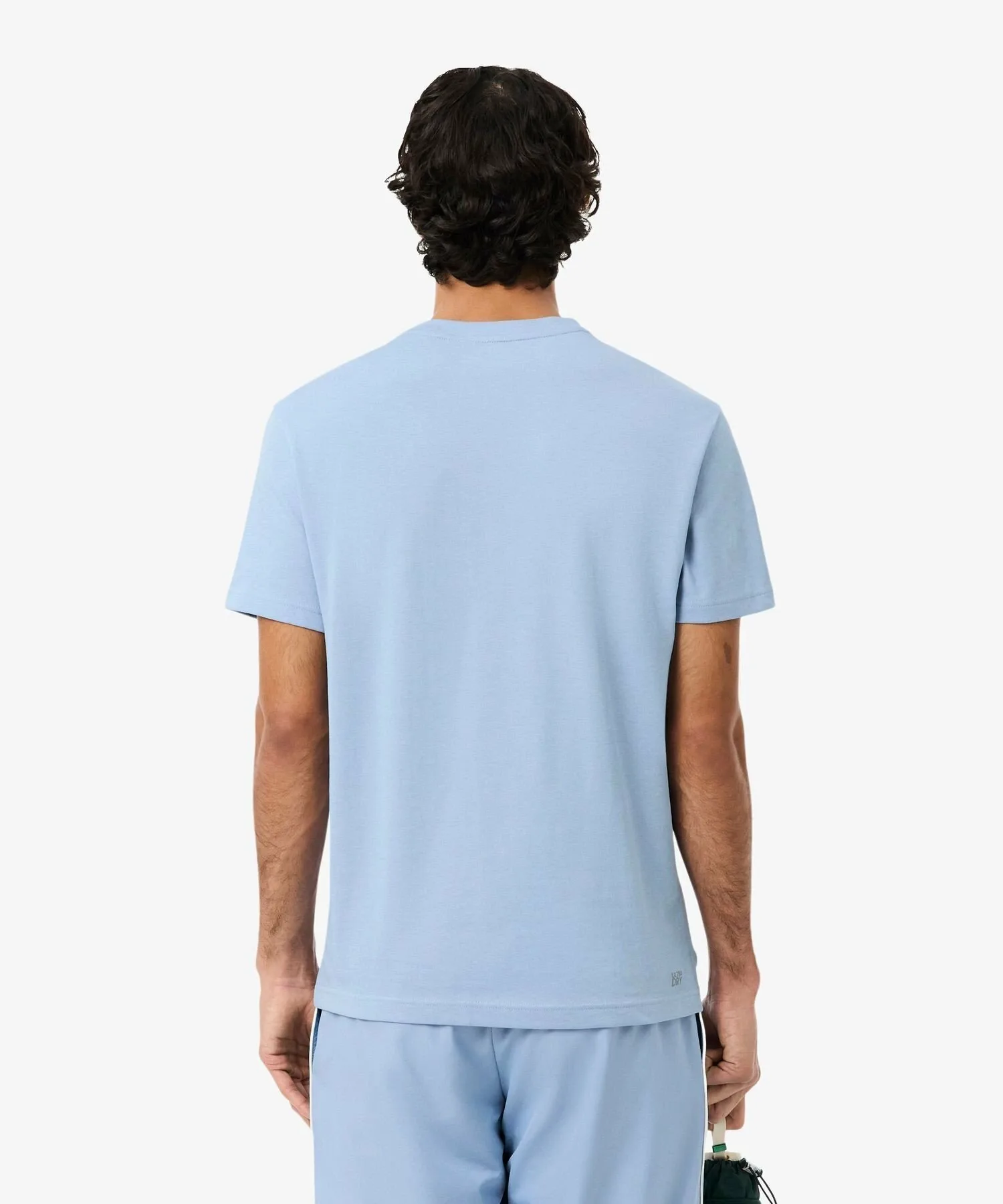 Футболка с логотипом бренда, изготовленная из сверхсухой ткани LACOSTE, Light blue — фото 2