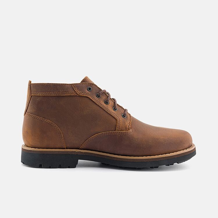 Мужские ботинки Timberland кожаные на шнуровке, коричневый — фото 2