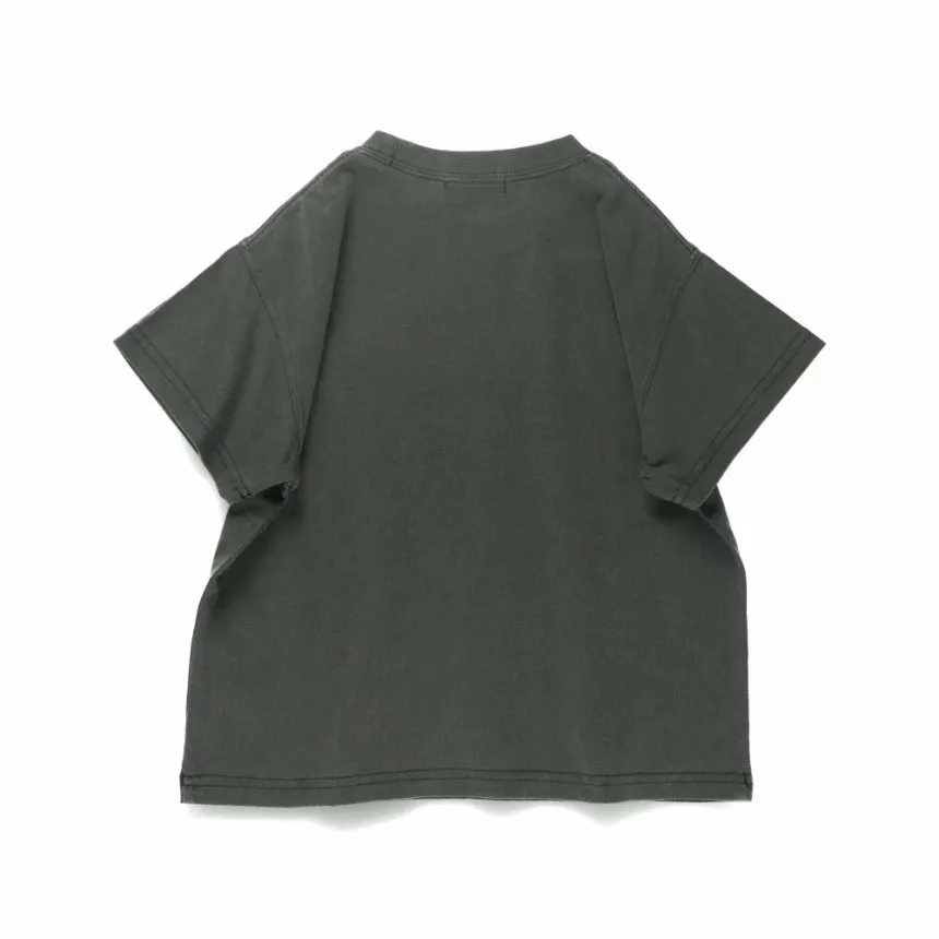 Футболка с коротким рукавом и пигментированной аппликацией/логотипом Branshes, black — фото 2